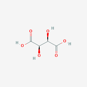 molecular formula C4H6O6<br>H2C4H4O6 B116222 L-酒石酸 CAS No. 144814-09-5