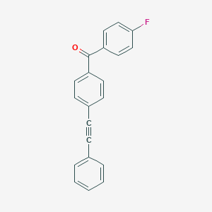 molecular formula C21H13FO B116225 4-Fluoro-4'-(phenylethynyl)benzophenone CAS No. 153354-46-2