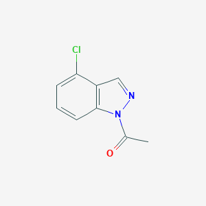 molecular formula C9H7ClN2O B116227 1-Acetyl-4-chloro-1H-indazole CAS No. 145439-15-2
