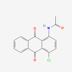 molecular formula C16H10ClNO3 B11623766 Acetamide, N-(4-chloro-9,10-dihydro-9,10-dioxo-1-anthracenyl)- CAS No. 10165-25-0