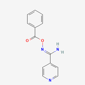 molecular formula C13H11N3O2 B11624087 N'-[(phenylcarbonyl)oxy]pyridine-4-carboximidamide 