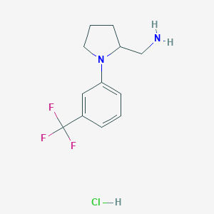 (+-)-1-(3-(Trifluoromethyl)phenyl)-2-pyrrolidinemethanamine monohydrochloride
