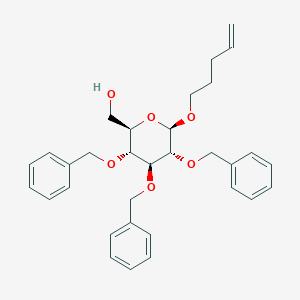 [(2R,3R,4S,5R,6R)-6-pent-4-enoxy-3,4,5-tris(phenylmethoxy)oxan-2-yl]methanol