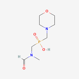 molecular formula C8H17N2O4P B11624612 Phosphinic acid, [(formylmethylamino)methyl]morpholin-4-ylmethyl- 