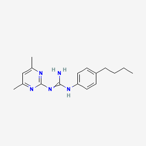 molecular formula C17H23N5 B11624699 N-(4-Butyl-phenyl)-N'-(4,6-dimethyl-pyrimidin-2-yl)-guanidine CAS No. 332073-85-5
