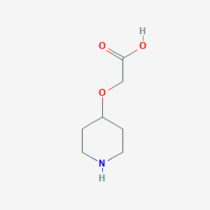 molecular formula C7H13NO3 B116248 2-(哌啶-4-氧基)乙酸 CAS No. 146117-93-3