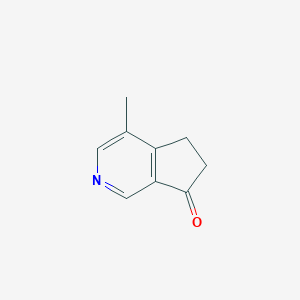 molecular formula C9H9NO B116249 4-Methyl-5,6-dihydrocyclopenta[c]pyridin-7-one CAS No. 147646-28-4