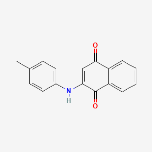 molecular formula C17H13NO2 B11625532 2-(4-Methylanilino)naphthalene-1,4-dione CAS No. 57182-49-7