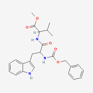molecular formula C25H29N3O5 B11625629 methyl 2-(2-{[(benzyloxy)carbonyl]amino}-3-(1H-indol-3-yl)propanamido)-3-methylbutanoate 