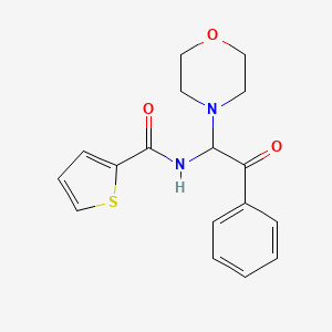 molecular formula C17H18N2O3S B11625734 N-(1-morpholin-4-yl-2-oxo-2-phenylethyl)thiophene-2-carboxamide 