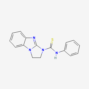 molecular formula C16H14N4S B11625860 N-phenyl-2,3-dihydro-1H-imidazo[1,2-a]benzimidazole-1-carbothioamide 