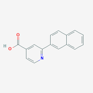 molecular formula C16H11NO2 B011626 2-(Naphthalen-2-YL)isonicotinic acid CAS No. 100004-92-0