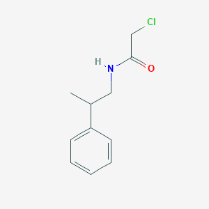 molecular formula C11H14ClNO B116262 2-chloro-N-(2-phenylpropyl)acetamide CAS No. 141463-70-9