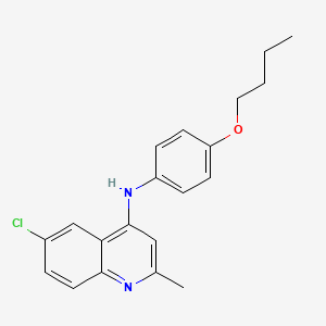 molecular formula C20H21ClN2O B11626289 N-(4-butoxyphenyl)-6-chloro-2-methylquinolin-4-amine 
