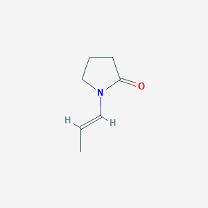 molecular formula C7H11NO B116263 1-(1-Propenyl)pyrrolidin-2-one CAS No. 140165-83-9