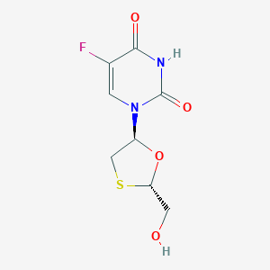 molecular formula C8H9FN2O4S B116264 Oxathiolan, 5FU-(-)-alpha CAS No. 149819-47-6