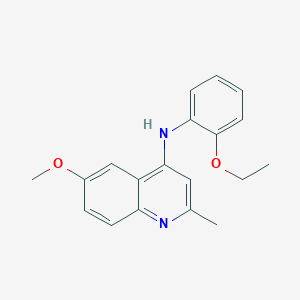 molecular formula C19H20N2O2 B11626425 N-(2-ethoxyphenyl)-6-methoxy-2-methylquinolin-4-amine 