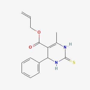 molecular formula C15H16N2O2S B11626723 Allyl 6-methyl-4-phenyl-2-thioxo-1,2,3,4-tetrahydropyrimidine-5-carboxylate 