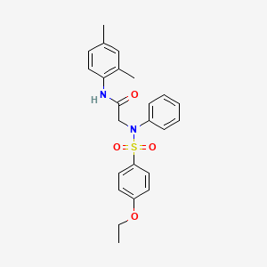 molecular formula C24H26N2O4S B11626761 N-(2,4-Dimethylphenyl)-2-(N-phenyl4-ethoxybenzenesulfonamido)acetamide 