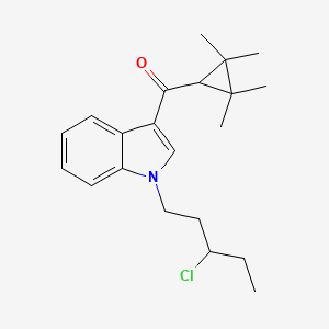 molecular formula C21H28ClNO B1162689 (1-(3-chloropentyl)-1H-indol-3-yl)(2,2,3,3-tetramethylcyclopropyl)methanone 