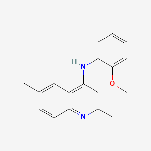 molecular formula C18H18N2O B11626936 N-(2-methoxyphenyl)-2,6-dimethylquinolin-4-amine 
