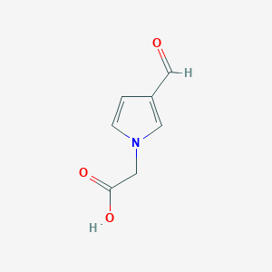 molecular formula C7H7NO3 B116272 (3-Formyl-1H-pyrrol-1-yl)acetic acid CAS No. 143226-04-4
