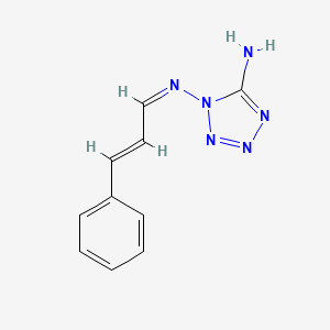 molecular formula C10H10N6 B11628062 N~1~-[(1Z,2E)-3-phenylprop-2-en-1-ylidene]-1H-tetrazole-1,5-diamine 