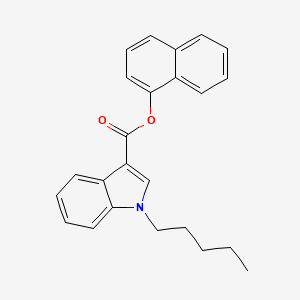 molecular formula C24H23NO2 B1162822 naphthalen-1-yl1-pentyl-1H-indole-3-carboxylate 
