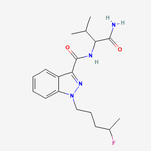 molecular formula C18H25FN4O2 B1162961 N-(1-amino-3-methyl-1-oxobutan-2-yl)-1-(4-fluoropentyl)-1H-indazole-3-carboxamide 