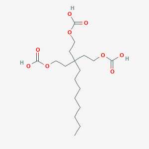 molecular formula C18H38O9 B116298 Octylmethane-tri-(2-oxabutanoic acid) CAS No. 142181-63-3