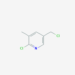 molecular formula C7H7Cl2N B116299 2-Chloro-5-(chloromethyl)-3-methylpyridine CAS No. 150807-88-8