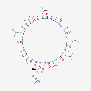 molecular formula C62H111N11O12 B001163 Cyclosporin A CAS No. 79217-60-0