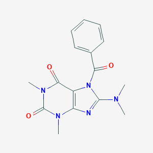 7-Benzoyl-8-(dimethylamino)-1,3-dimethylpurine-2,6-dione