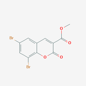 molecular formula C11H6Br2O4 B11631533 methyl 6,8-dibromo-2-oxo-2H-chromene-3-carboxylate CAS No. 65673-59-8