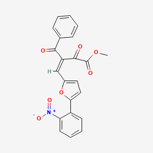 molecular formula C22H15NO7 B11632879 SARS-CoV-2 3CLpro-IN-6 