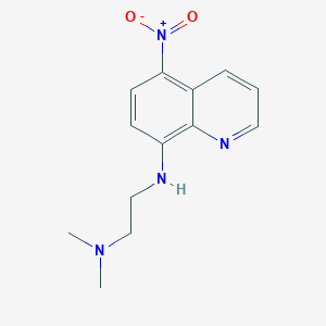 molecular formula C13H16N4O2 B11632930 N,N-dimethyl-N'-(5-nitroquinolin-8-yl)ethane-1,2-diamine 