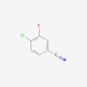 molecular formula C7H3ClFN B011633 4-氯-3-氟苯甲腈 CAS No. 110888-15-8