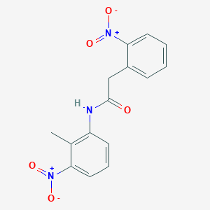 molecular formula C15H13N3O5 B11633335 N-(2-methyl-3-nitrophenyl)-2-(2-nitrophenyl)acetamide 