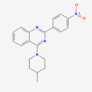 molecular formula C20H20N4O2 B11634043 4-(4-Methylpiperidin-1-yl)-2-(4-nitrophenyl)quinazoline 