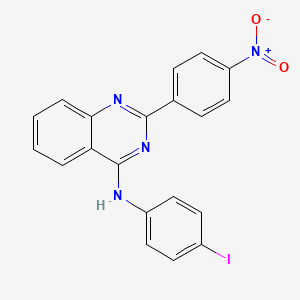 molecular formula C20H13IN4O2 B11634192 N-(4-iodophenyl)-2-(4-nitrophenyl)quinazolin-4-amine 