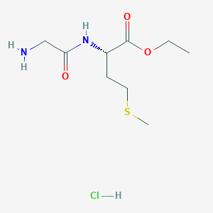 molecular formula C9H18N2O3S B11634205 2-(2-Amino-acetylamino)-4-methylsulfanyl-butyric acid ethyl ester CAS No. 438581-57-8