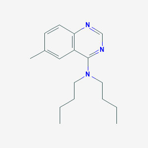 molecular formula C17H25N3 B11634428 N,N-dibutyl-6-methylquinazolin-4-amine 