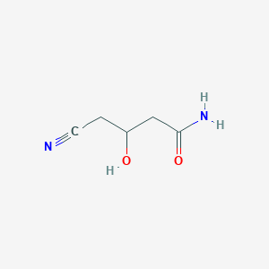 molecular formula C5H8N2O2 B116348 4-Cyano-3-hydroxybutanamide CAS No. 158008-69-6