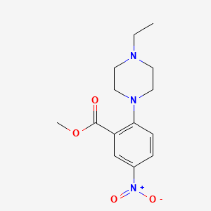 molecular formula C14H19N3O4 B11634877 Methyl 2-(4-ethylpiperazin-1-yl)-5-nitrobenzoate 