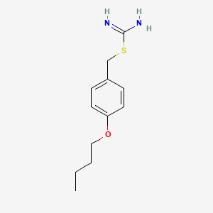 molecular formula C12H18N2OS B11635048 4-Butoxybenzyl carbamimidothioate 