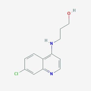 molecular formula C12H13ClN2O B116352 1-Propanol, 3-[(7-chloro-4-quinolinyl)amino]- CAS No. 60548-22-3