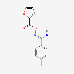 molecular formula C13H12N2O3 B11635261 N'-(2-furoyloxy)-4-methylbenzenecarboximidamide 