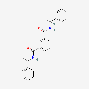 molecular formula C24H24N2O2 B11635379 N,N'-bis(1-phenylethyl)benzene-1,3-dicarboxamide 