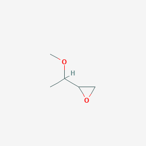 molecular formula C5H10O2 B116355 2-(1-Methoxyethyl)oxirane CAS No. 143587-91-1