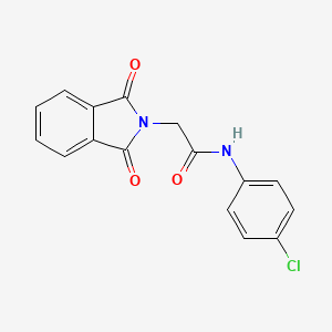 molecular formula C16H11ClN2O3 B11635600 N-(4-Chloro-phenyl)-2-(1,3-dioxo-1,3-dihydro-isoindol-2-yl)-acetamide 